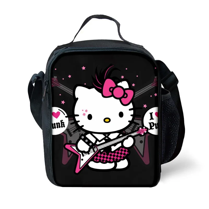 

Портативная сумка для ланча Kawaii Anime Sanrio, Hello Kitty, мультяшная Милая квадратная сумка для еды, сумка для пикника на открытом воздухе, Студенческая сумка для ланча