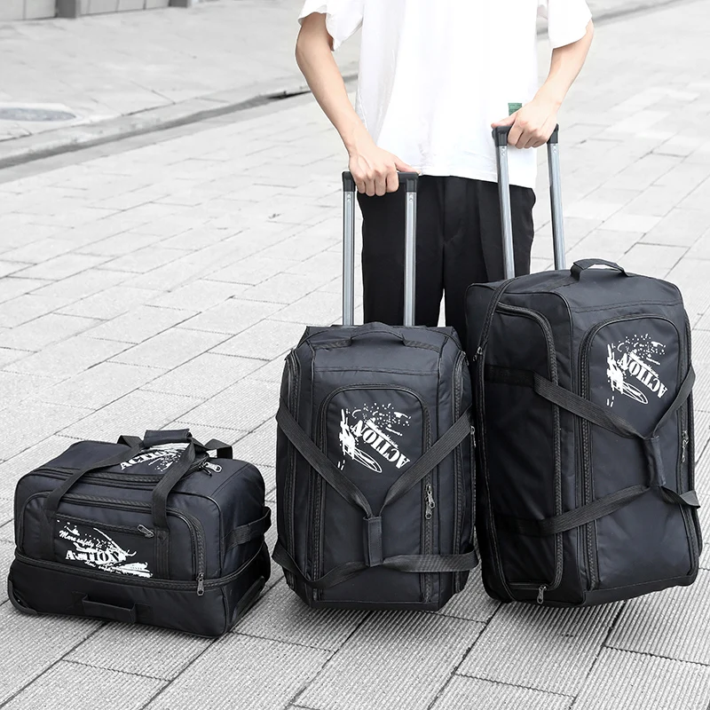 Suitcase And Travel Bags Wheels New Waterproof Large Capacity Carry On Luggage Trolley Handbag Unisex Valises A Roulettes