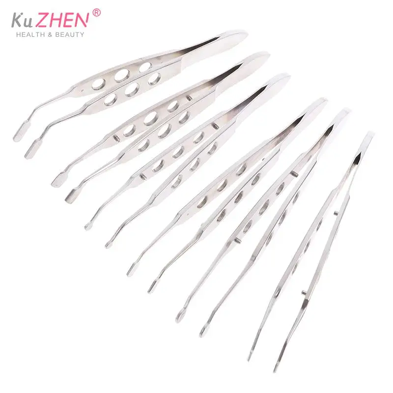6Optional Ophthalmic Tweezers Clamp Metal Palpebral Gland Massage Meibomian Flap Eyelid Forcep Clip Eye Apparatu Medical Surgery - купить по