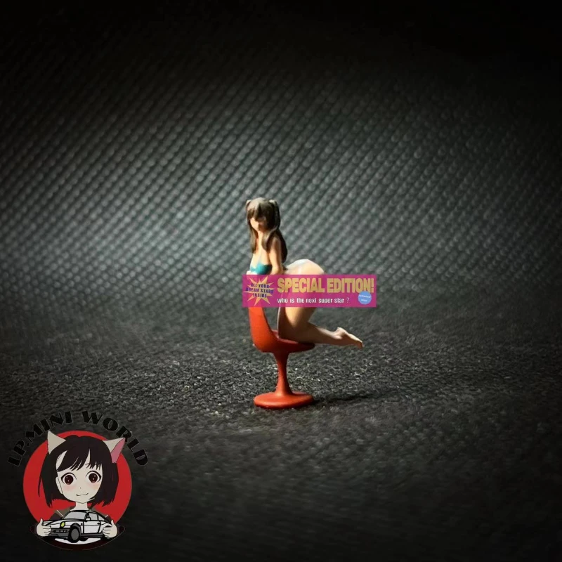 

Модель 1/64 года, кукла на коленях, модель машины для девочки, украшение сцены, реквизит для съемки в микро-ландшафте, фигурка из смолы