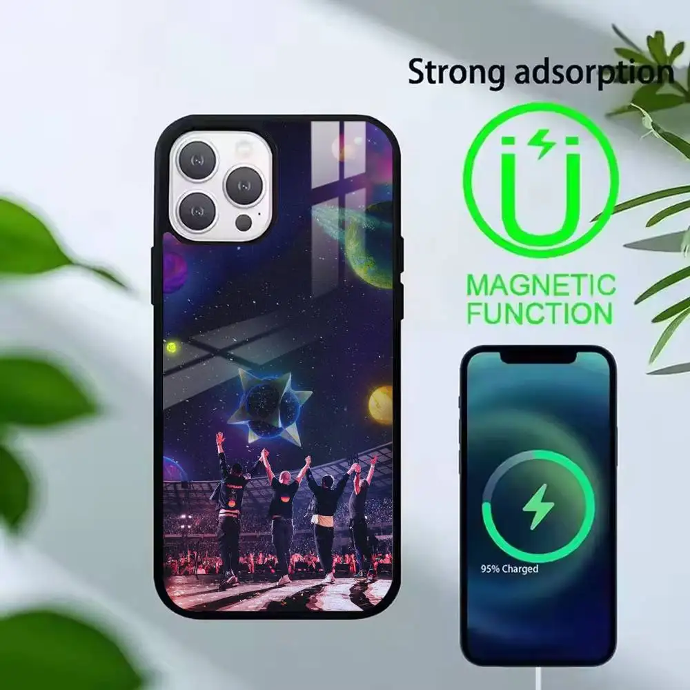 Модный чехол для телефона с изображением рок-группы C-Coldplay для iPhone 17, 16, 15, 14, 13, 12, 11 Plus, Pro, совместимый с магнитной беспроводной зарядкой (art.: 3920dae86f599) - 3920dae86f599
