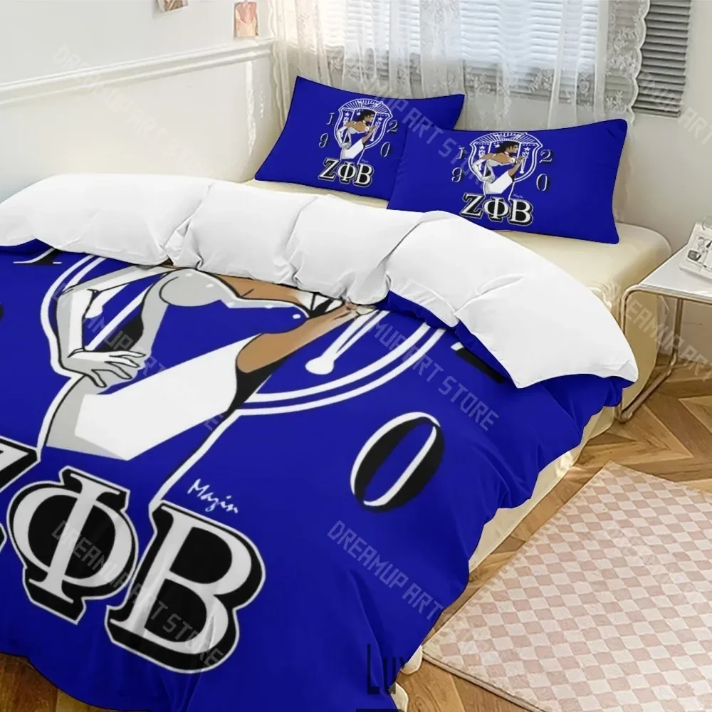 Комплект постельного белья 3D Print Zeta Phi Beta ZPB для девочек, мальчиков и взрослых: пододеяльник и наволочки (размеры Twin, Queen, King, Full) (art.: 3920dcaafa420) - 3920dcaafa420