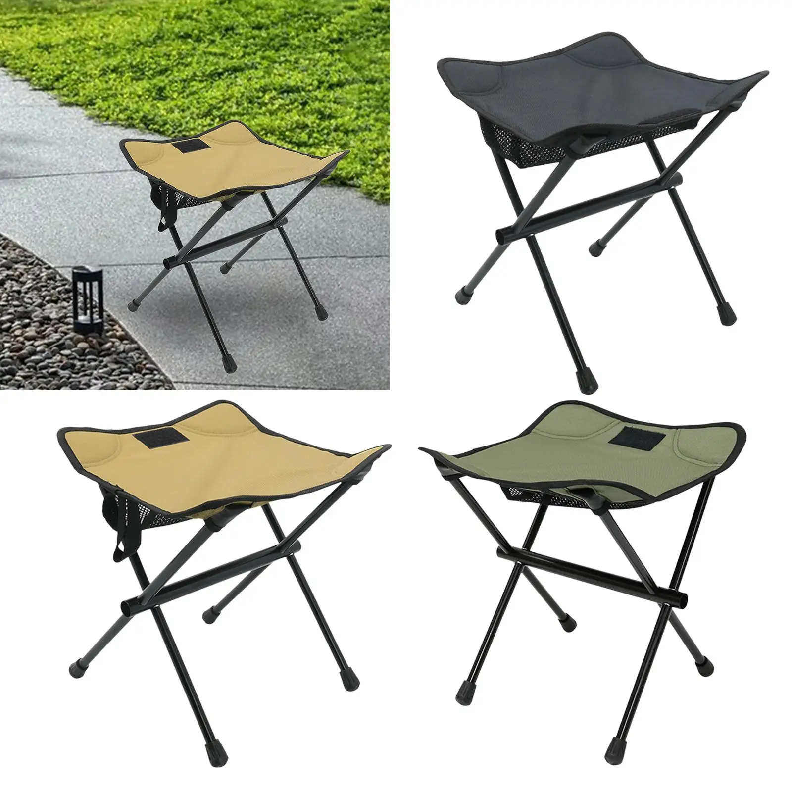 

Складной стул для кемпинга, портативный стул для ног, легкий компактный складной стул для садоводства, путешествий, газона, пикника, фестиваля