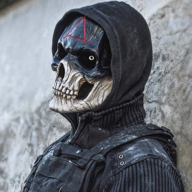 

Cyberpunk Biochemical Skeleton Mask Robot Helmet Gothic Punk Bar Nightclub Styling Headgear Makeup Masquerade Mask Halloween