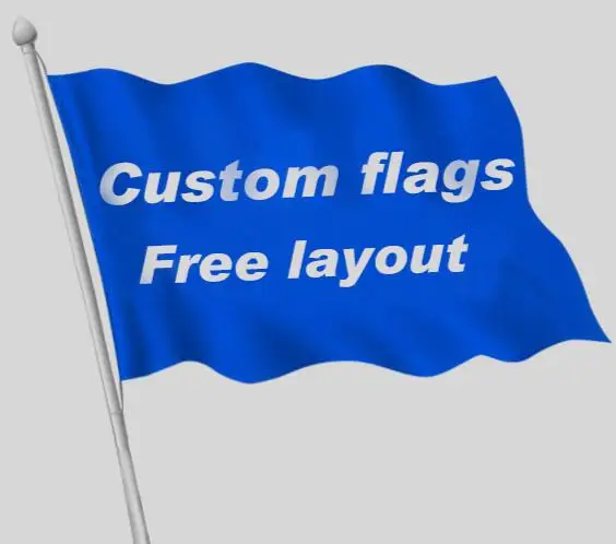 

10.5 inches x 6.5 inches double sided Custom gift flag banner