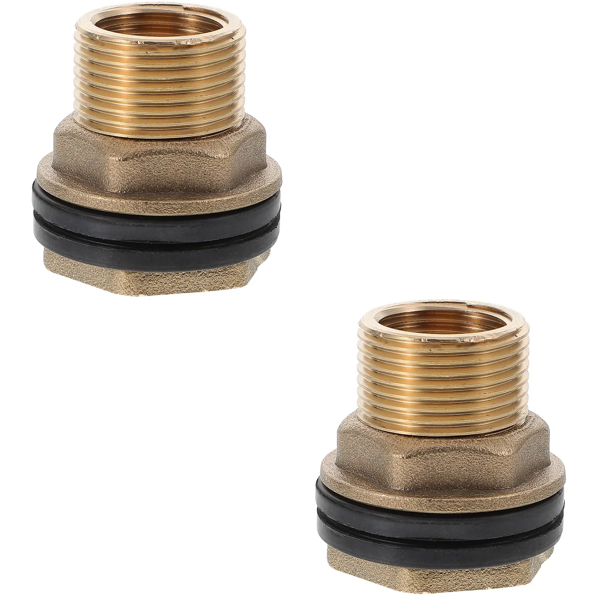 

Water Tank Fitting Connector Inch 2 Threaded Air Coupler Brassrain Double Fittingq Connect Quick Hose Bulkhead Female 1