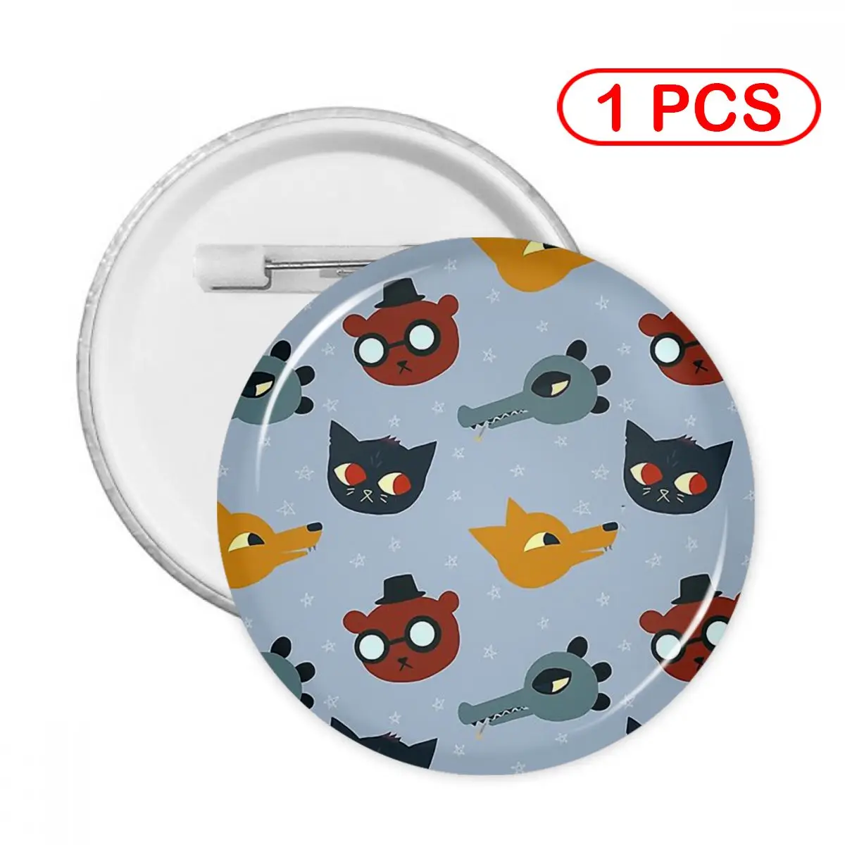 

Детская Металлическая Брошь в виде ночи в дереве, украшение для одежды