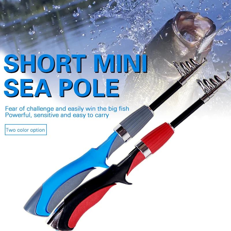 

Mini Telescopic Fishing Rod Portable Lightweight Sea Fishing Professional Spinning Fishing Goods Accessories