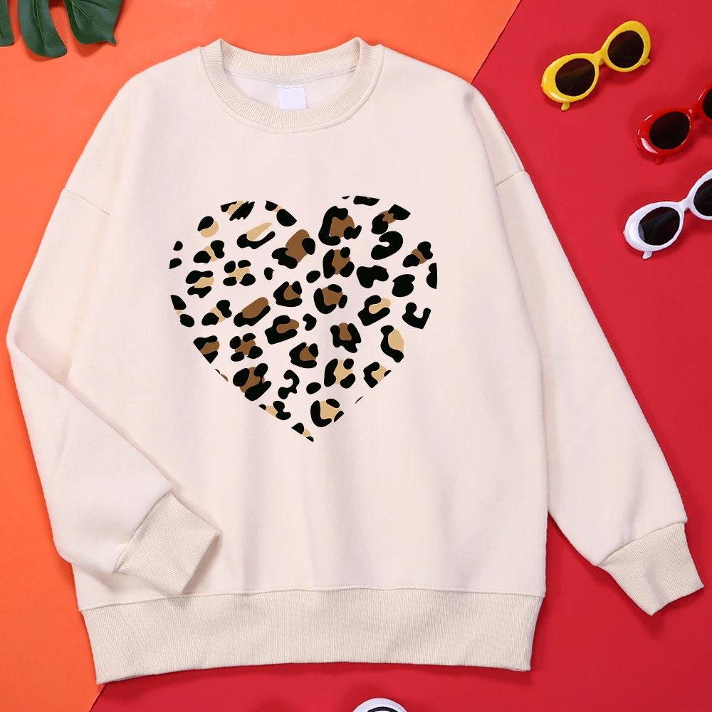 

Simple Broken Leopard Heart Mens Clothes Brand Comfortable Hoodie Classic Oversized Hoodies Outdoor Fleece Male Shoulder Drop