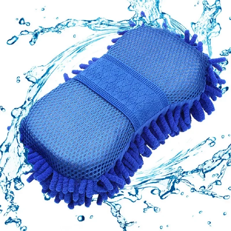 

Car wash gloves car cleaning sponge Car Window Cleaning Ultrafine Fiber Chenille Anthozoan Washer Sponge Brush Supplies