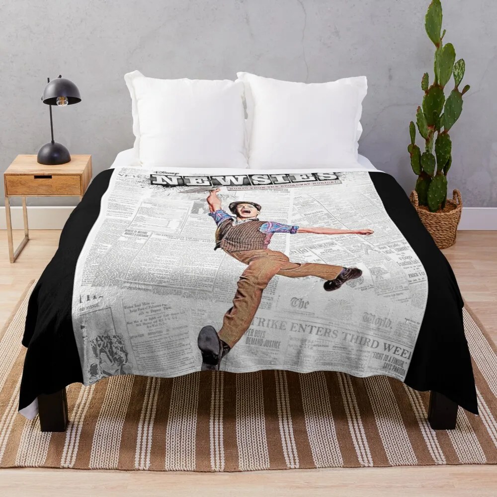 

Newsies Broadway Throw Blanket Throw Blanket fur blankets for sofas fuzzy blanket thin blanket