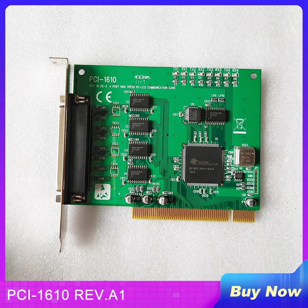 

For Advantech 4 Port High Speed RS-232 PCI Communication Card Surge Protection PCI-1610 REV.A1