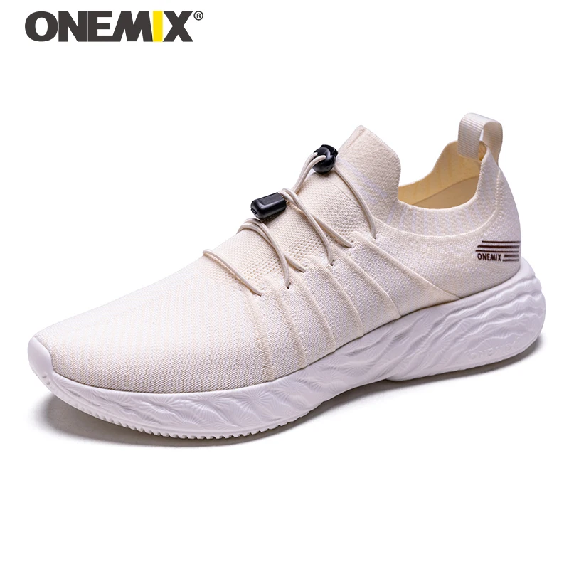 ONEMIX Men Sneakers Breathable Mesh Running Shoes Fashion Shoes Outdoor Sneakers for Womens Slip-On Soft Casual Jogging Shoes