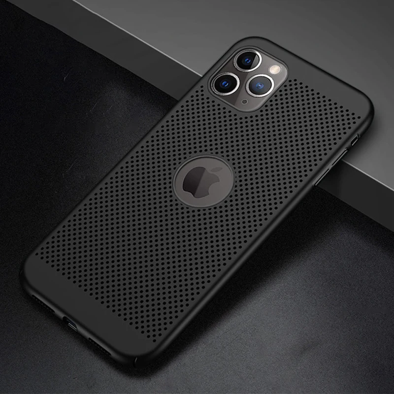

Ultra Slim Phone Case For iPhone 11 12 13 Pro Max SE 2020 6 6s 7 8 Plus 5 5s X XS XR MAX Hollow Heat Dissipation Hard PC Cover