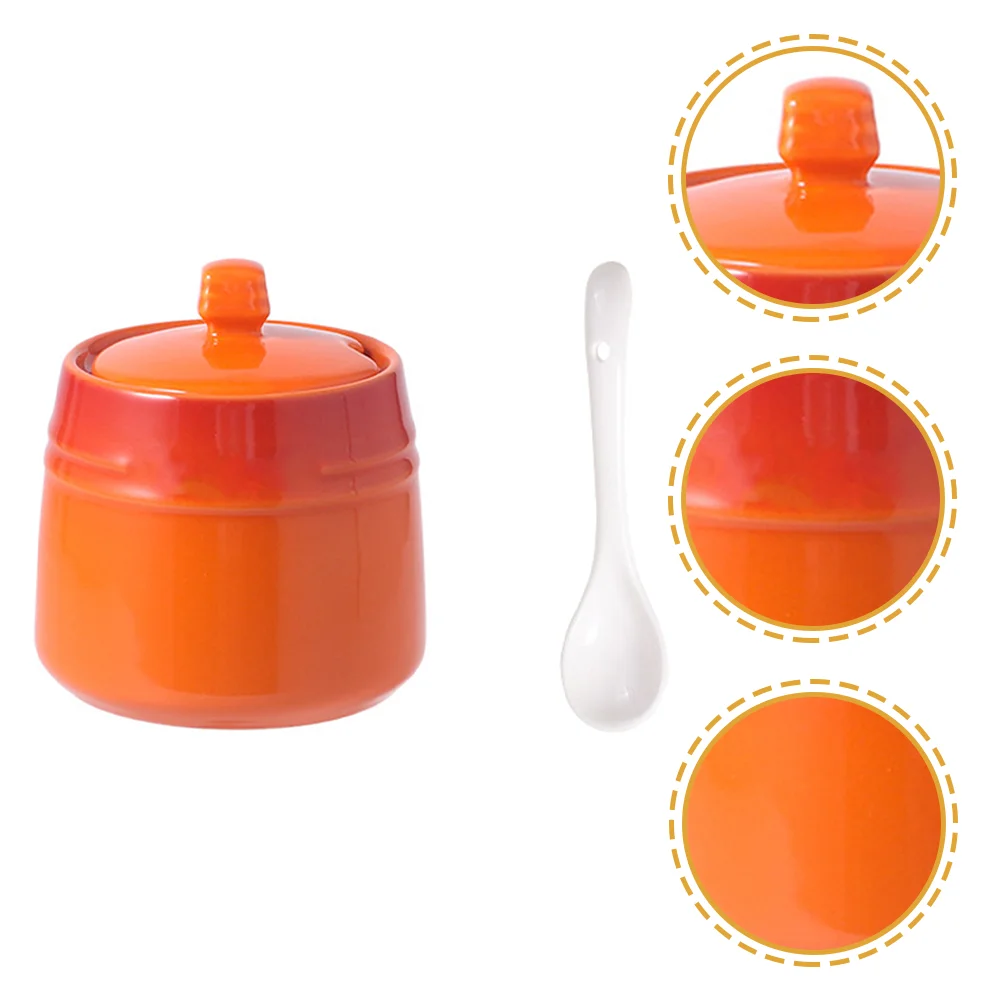 

1 Set of Seasoning Storage Bottle Condiment Salt Jar Sugar Container