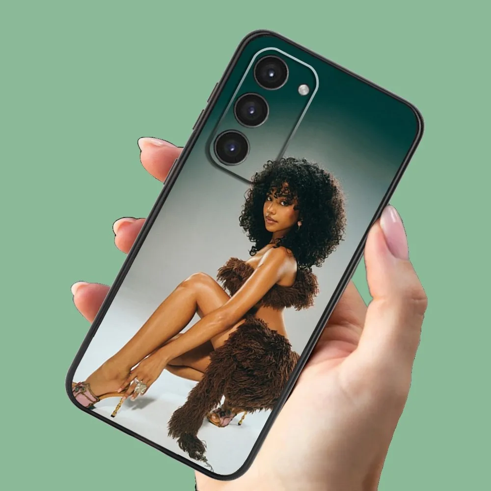 Singer T-Tyla Phone Case For Samsung Galaxy A13 A21s A22 A31 A32 A52 A53 A71 A80 A91 Soft Black Shell