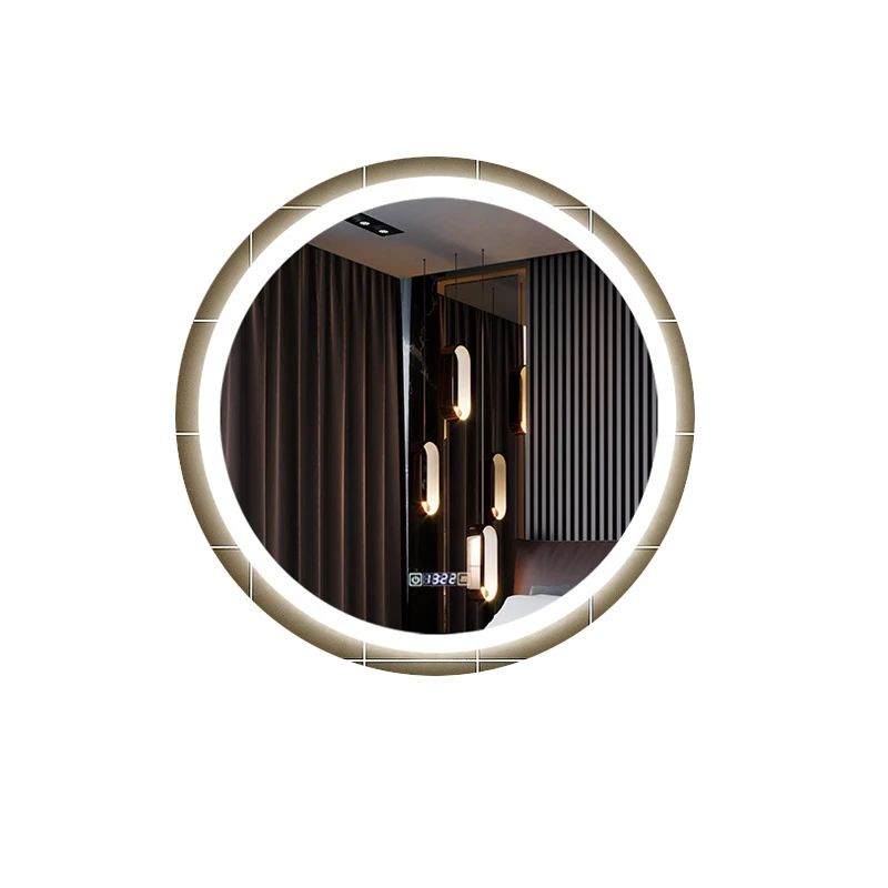 

Energy-saving intelligent mirror touch switch LED round mirror HD silver mirror wall-mounted bathroom mirror intelligent demisti
