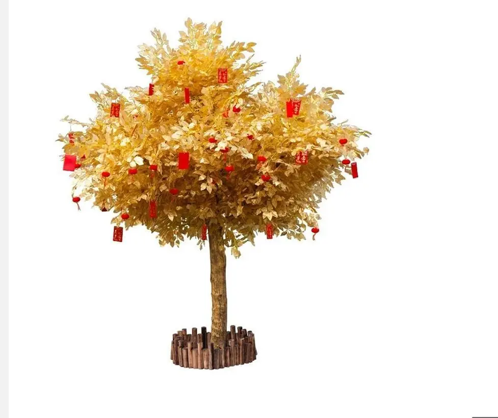 Искусственное вишневое дерево имитация растения искусственное зеленый баньян