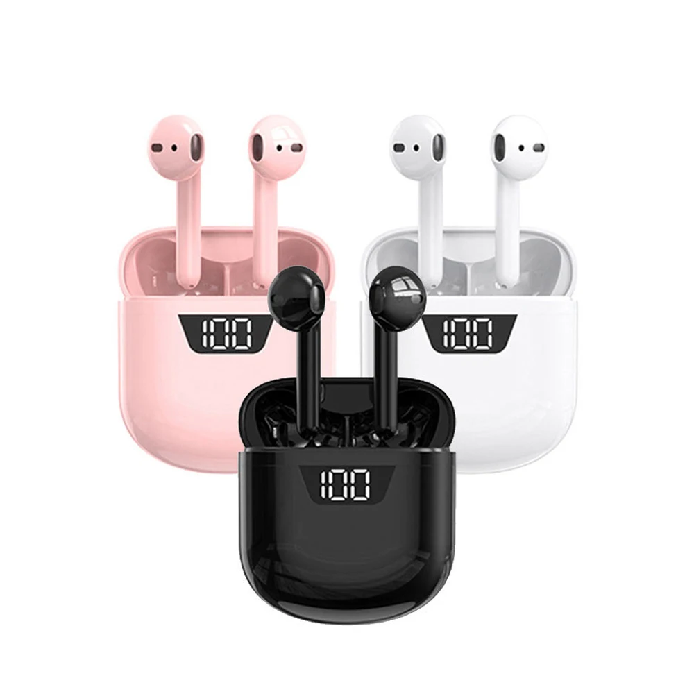 

B55 TWS Wireless Bluetooth Hearing Aid 5.0 Headset Stereo Smart Noise Cancelling Earbuds IPX7 Waterproof Sports LED Display J55