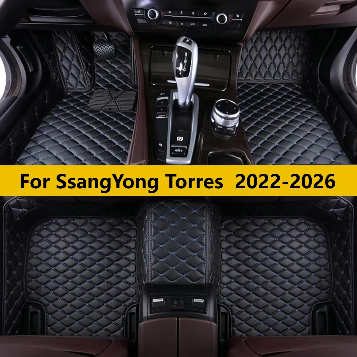 Фото Индивидуальные водонепроницаемые автомобильные коврики для SsangYong Torres 2022-2026 №1