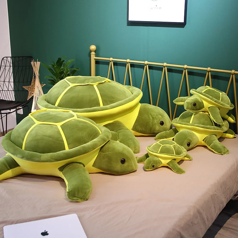 

35/45/55cm Lovely Tortoise Plush Toy Kawaii Animal Dolls Stuffed Soft Animal Sea Turtle Pillow Birthday Christmas Gift Children