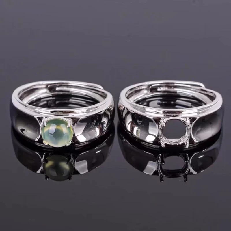 

6,5 мм круглая основа для мужского кольца без набора драгоценных камней стандартное серебряное кольцо «сделай сам»
