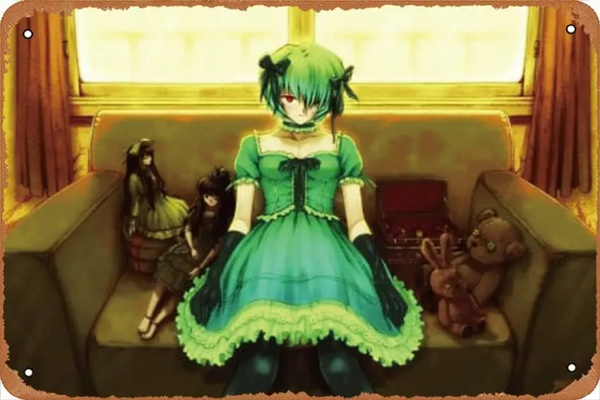 Chobit Angel Anime、comics、Cartoon 、Movie Poster 8x12 Inch Metal Vintage Tin Sign Wall Decoration for Outdoor Indoor Shop Cafe Cl