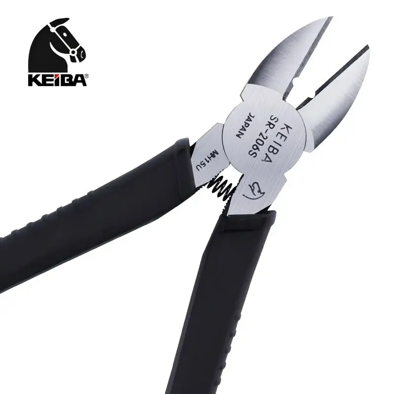 Фото Кусачки диагональные KEIBA SR-206 с лезвиями из сплава, прецизионные, для резки электрических проводов, ручной инструмент (стандарт JIS) №5