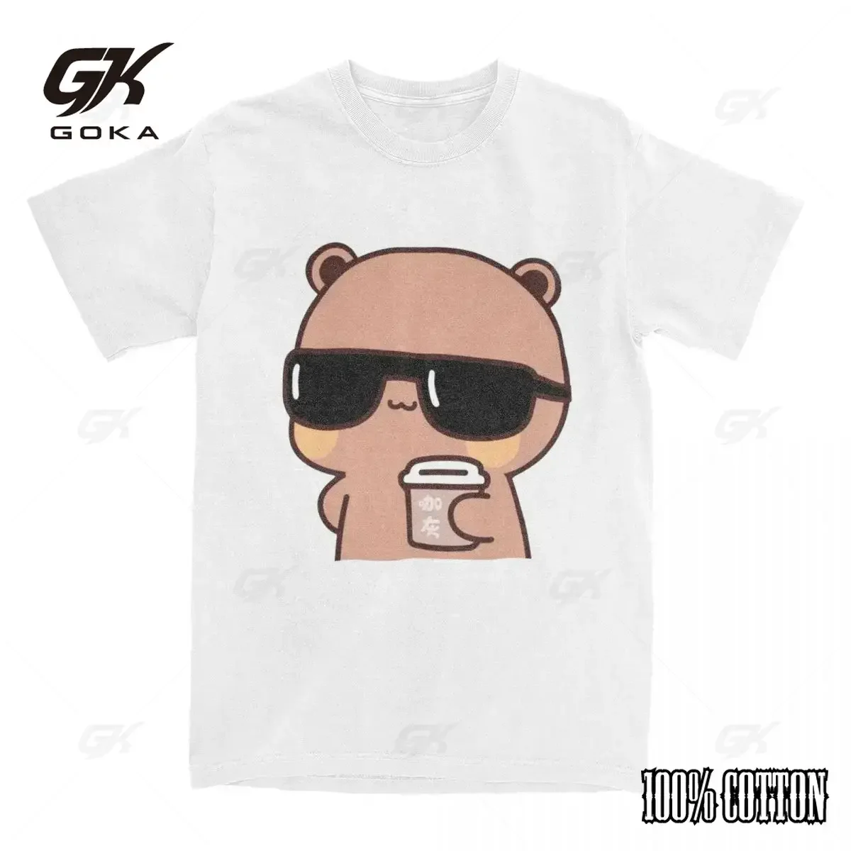 Хлопковая футболка уличная одежда милая женская повседневная Bubu and Dudu с