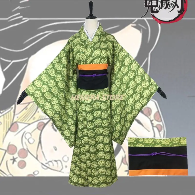

Anime Demon Slayer: Kimetsu no Yaiba Hashibira Inosuke Mother Kotoha Kimono Uniform Cosplay Costume Halloween Suit Free Shipping