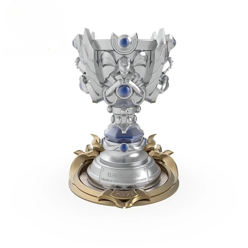 

League of Legends LoL 2021 Global Finals Champion Trophy Figure Action Model Games Toys Kids Gifts Toys Games Periphery Pendant