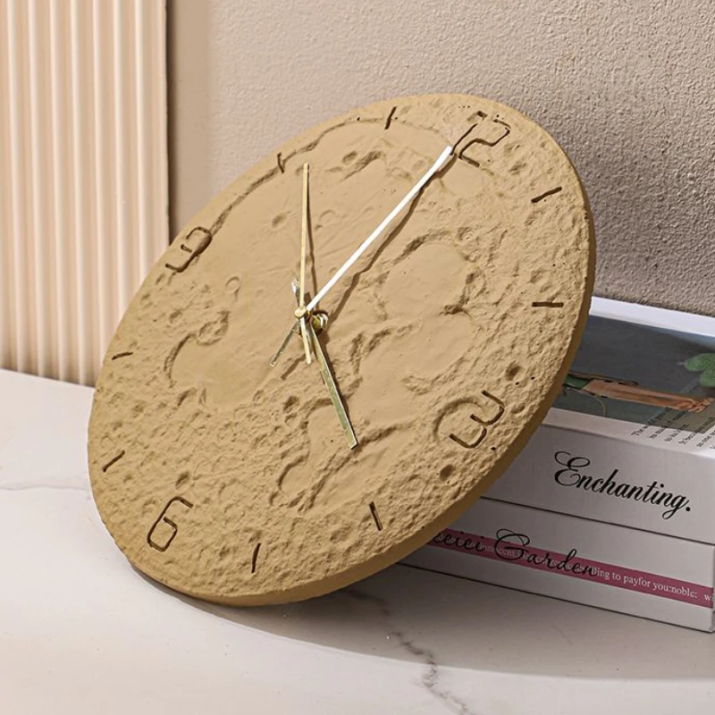 Настенные часы Moon круглые бесшумные художественные элегантные домашние