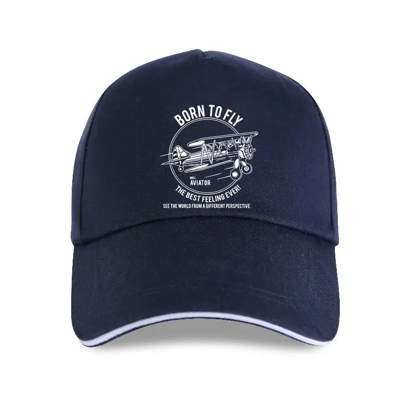 

Fashion New Cap Hat Mens Pilot Baseball Cap Gift Fly Flying Captain Born To Fly Airplane