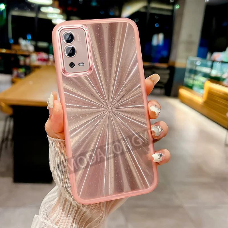 Для OPPO A55 4G чехол Красочный прозрачный для мобильного телефона из ТПУ с роскошным