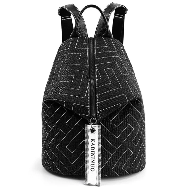 

Genuine Leather Backpack Women Fashion Brand Personalized Large Capacity Dumpling Bags Female Travel s Mochila