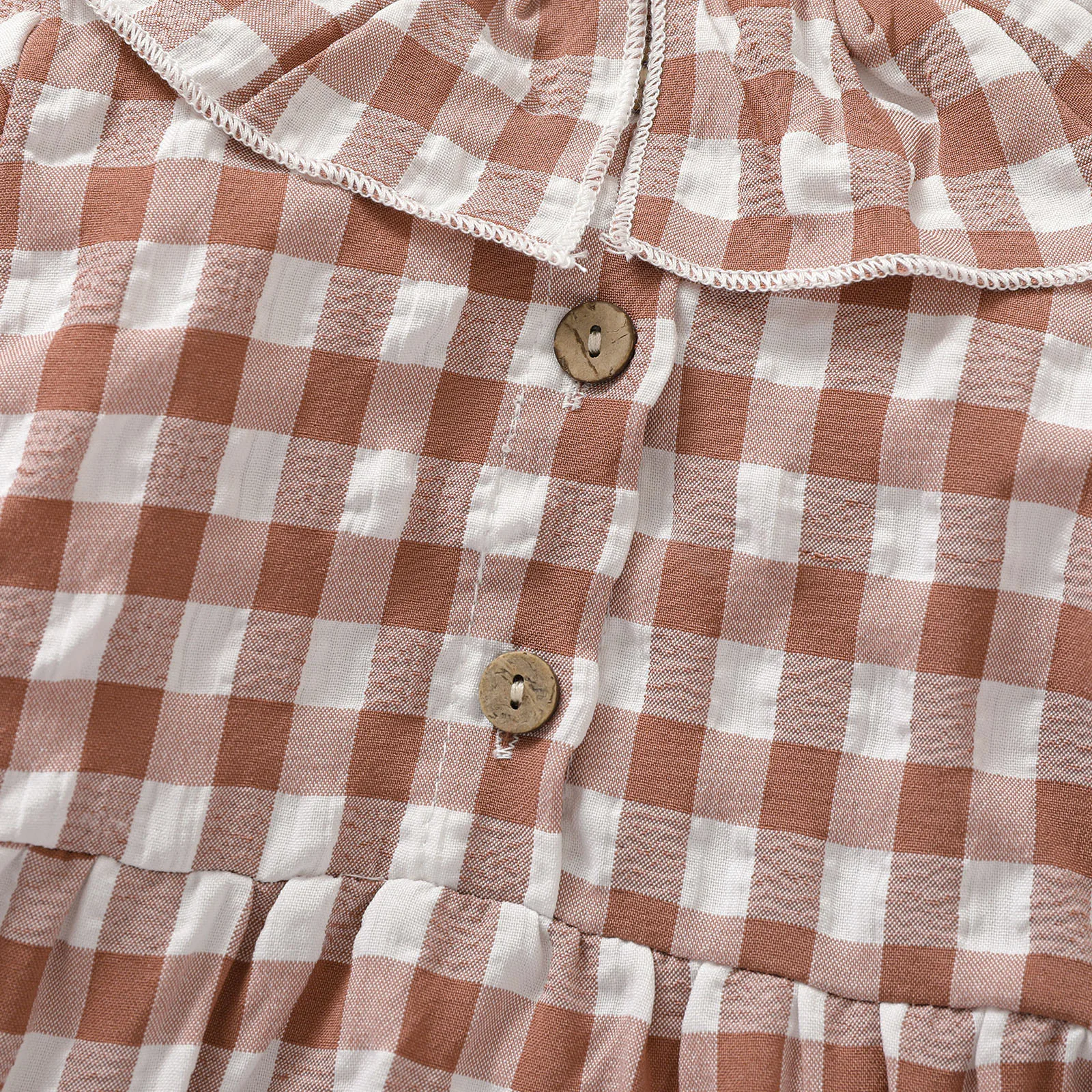 Imcute Newborn 0-24M Toddler Baby Girls Bodysuits Clothes Ruffle Plaid Print Bodysuit Jumpsuit Infant Spring Summer Outfit