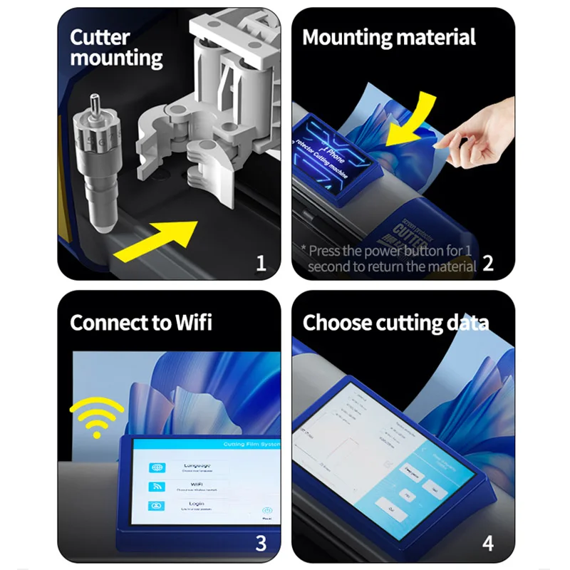 Смарт-машина для резки пленки MECHANIC C300 с облаком Bluetooth Wi-Fi соединение телефона