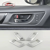 abs matte for subaru legacy 2016 2020 accessories car inner door bowl protector frame cover trim sticker decoration styling 4pcs