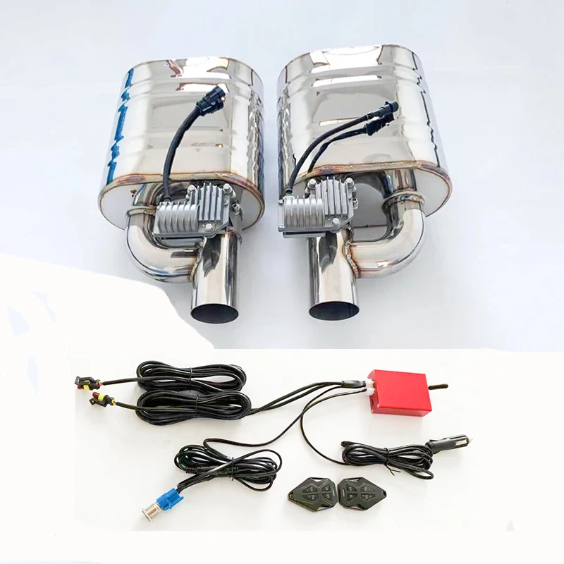 

Автомобильный Электронный выхлопной компьютер с контроллером Remtoe, ручная кнопка, регулируемые звуки, левый и правый Комплект для модификации