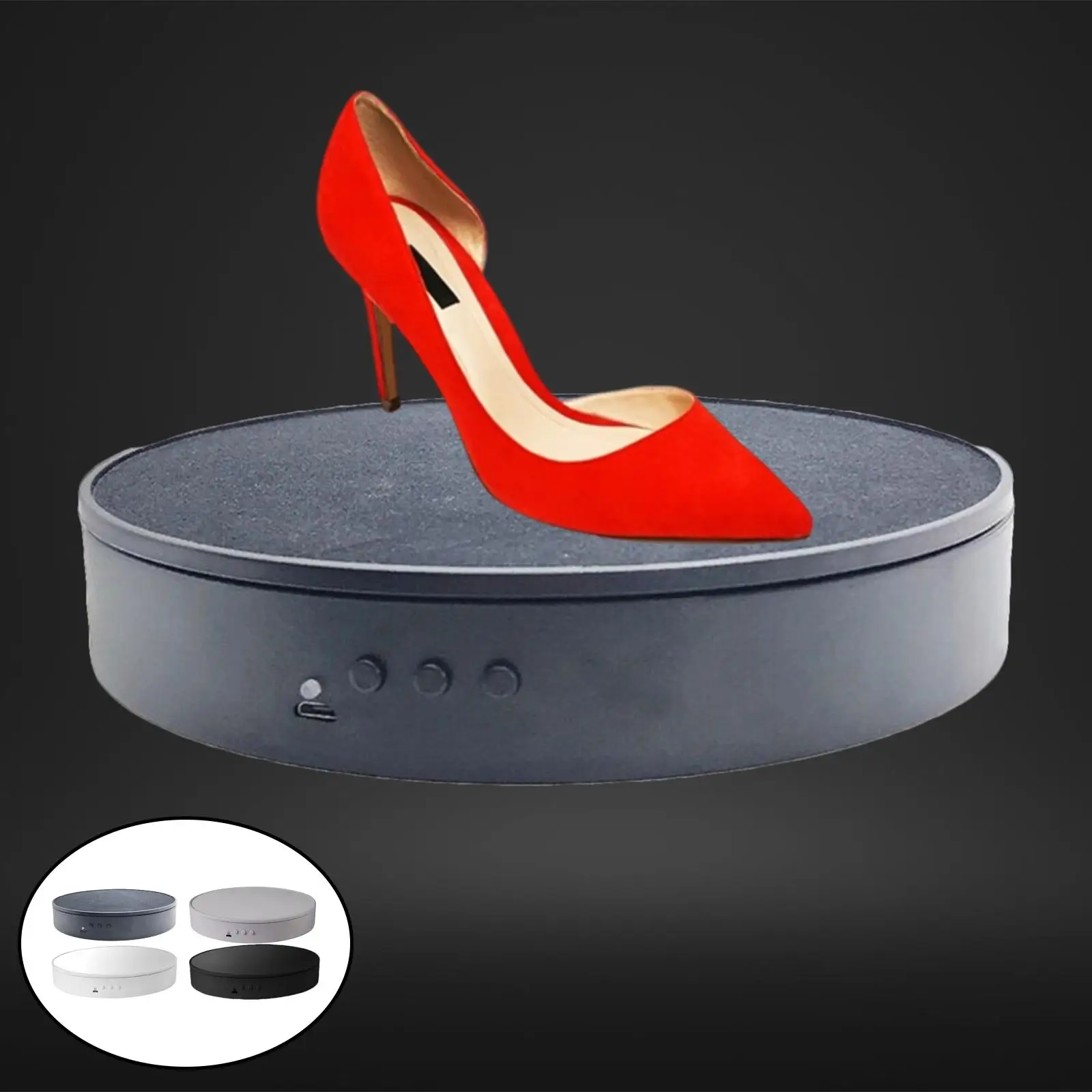 

Электрический вращающийся дисплей 60 градусов вращающийся держатель ювелирных изделий для фотографии видео реквизит