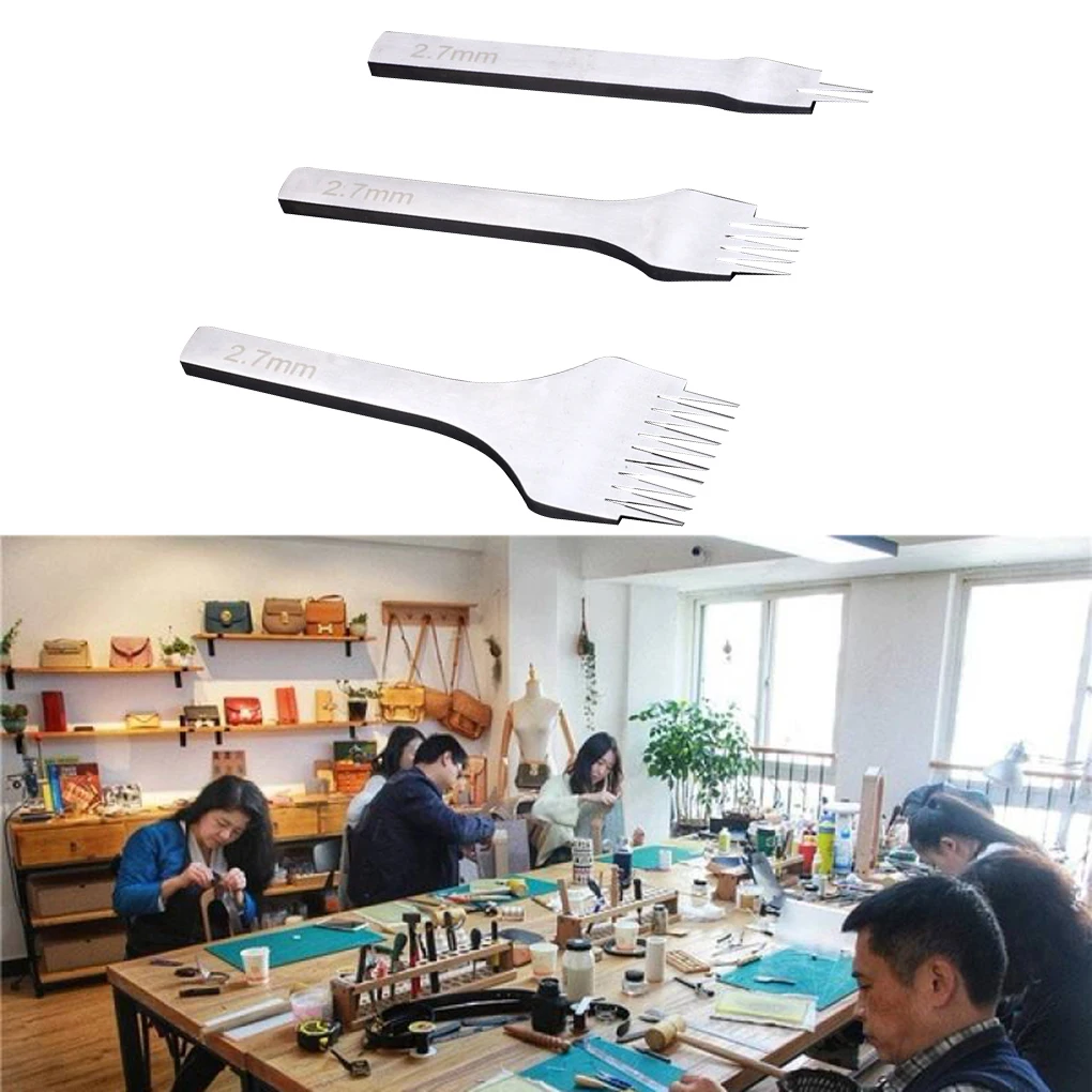 Набор инструментов сделай сам для работы с кожей из нержавеющей стали 2/5/10