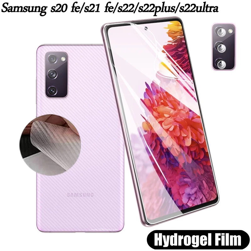 

accessorios, s22 ultra hydrogel film for samsung galaxy s20 fe 2022 screen protector for samsung s22 plus ultra back film & camera film samsung s20fe s22ultra mica micas de hidrogel / not glass galaxy s22 ultra