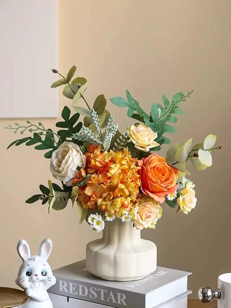 

Улучшенное чувство имитации букет розы гортензии украшения для гостиной