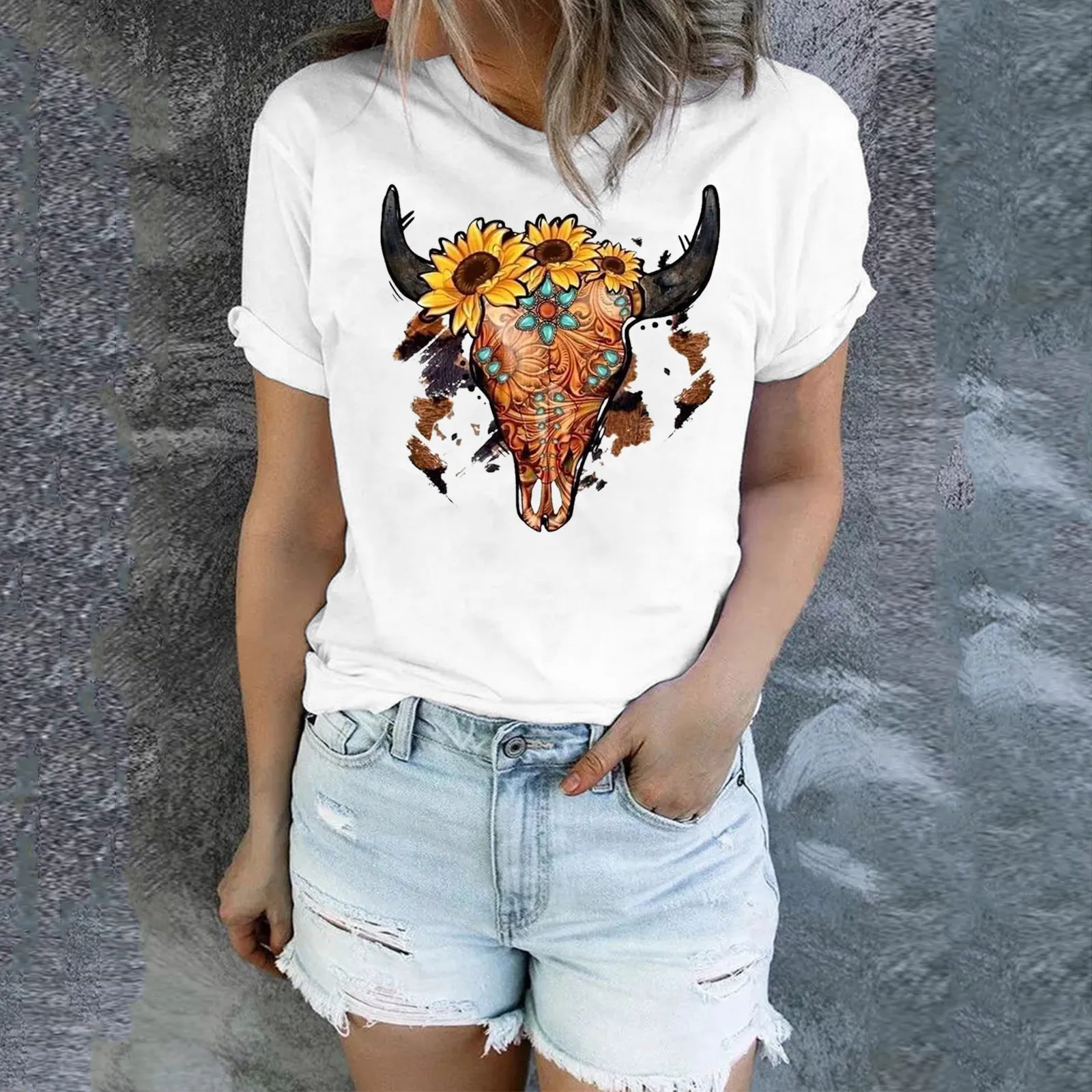 

Блузка женская из хлопка, с длинным рукавом