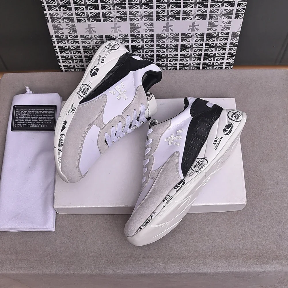 PREMIATA Мужская мода простые трендовые универсальные дышащие кроссовки с сеткой