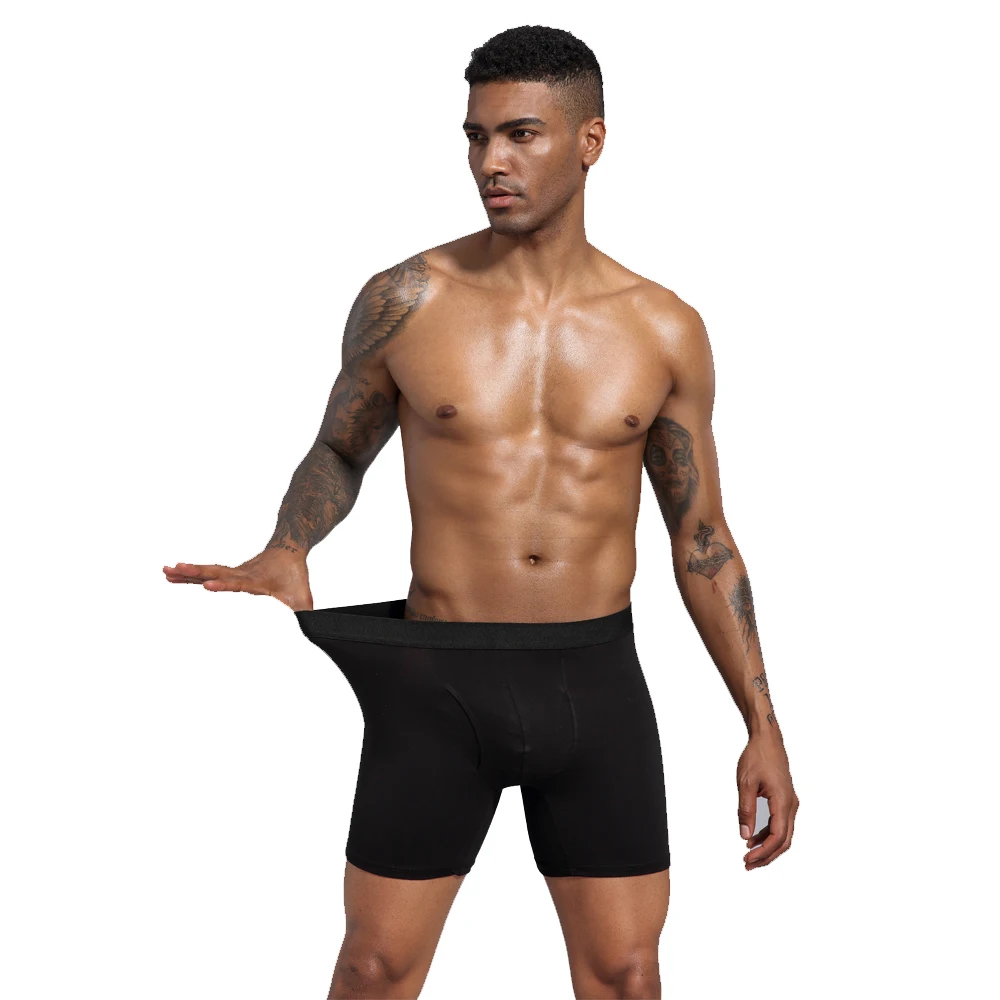 Underpanties Long Boxers Men Underwear Cotton Shorts Breathable Shorts Boxers  boxer Male Boxershorts