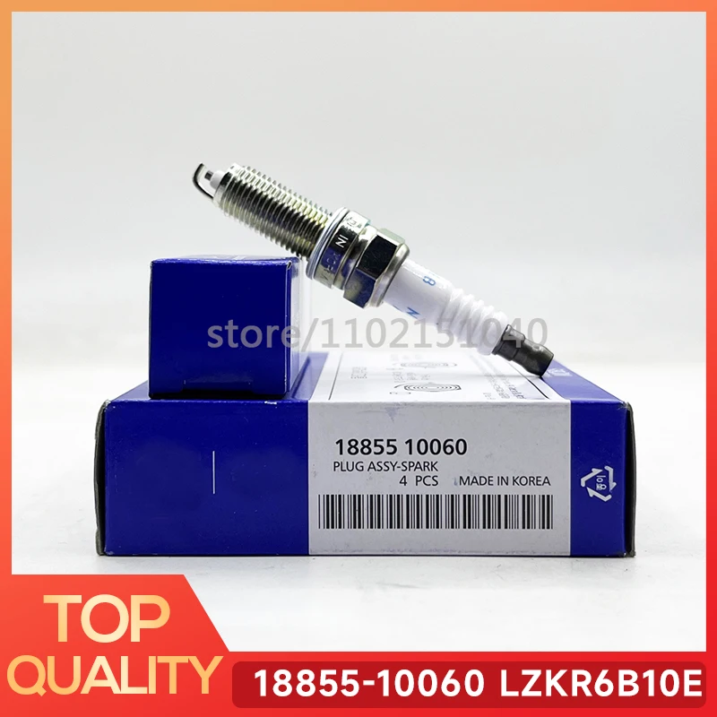 

High Quality 4pcs 18855-10060 LZKR6B10E Spark Plug For Hyundai I20 I30 I35 IX20 Kia Pro CEE'D Carens Soul Venga Rio 1.4/1.6L