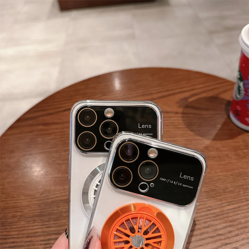 Electroplating case with spinner holder for iPhone11 12 12pro 12promax 13 13pro 13promax 14 14pro 14promax 15 15pro 15promax