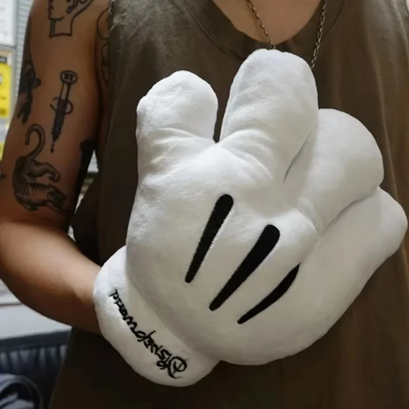 Новые плюшевые перчатки с Микки Маусом Диснея большая лапа забавные белые для