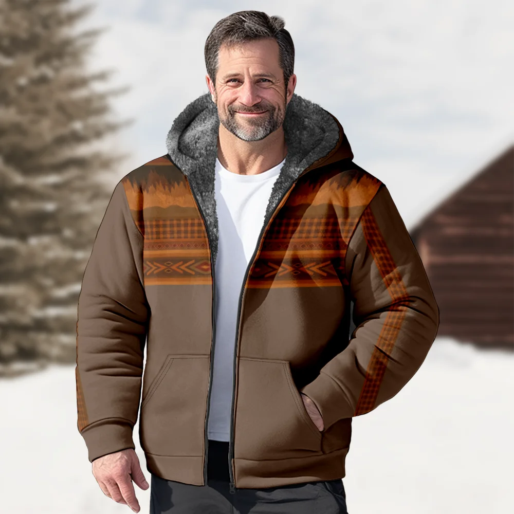 Мужские зимние куртки пальто хлопковая одежда с креативным геометрическим